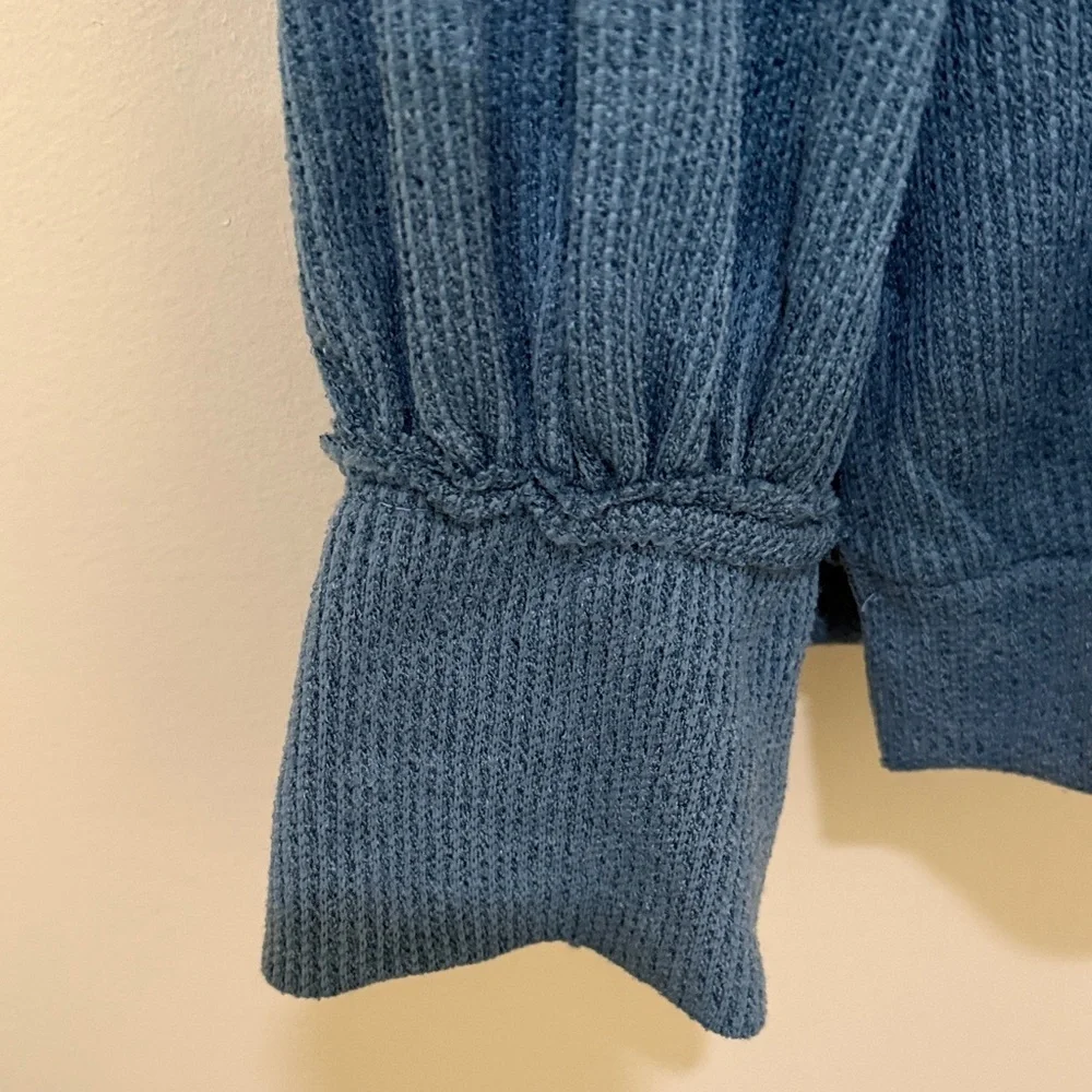 Like Love HAZEL BLUES DOESN'T COMPARE V-NECK TOP Women’s Sweater long sleeve 1XL - Picture 7 of 12